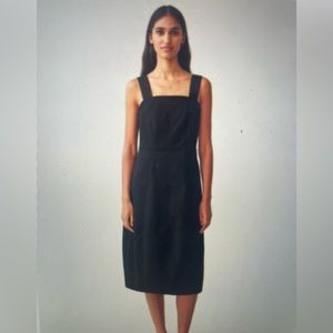 COS Black sleeveless cotton Midi Dress NWT